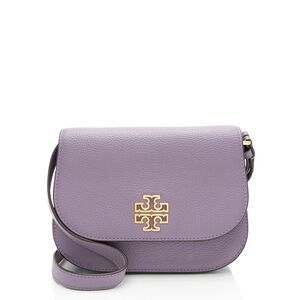 Tory Burch Leather Britten Saddle Small Crossbody